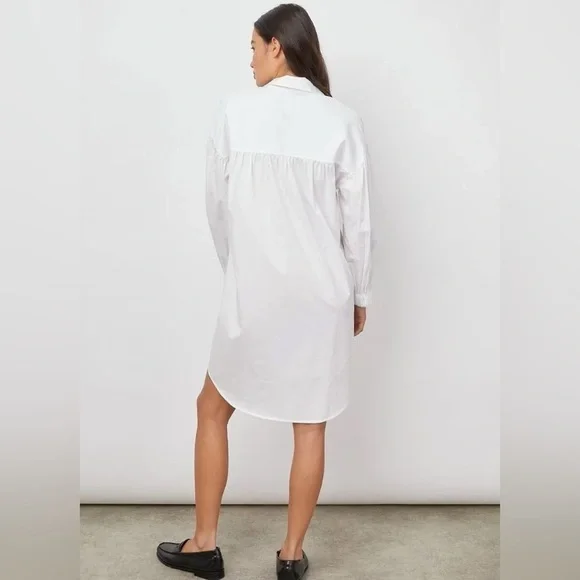 Rails Parson Poplin Shirt Dress White NWT - Picture 2 of 8